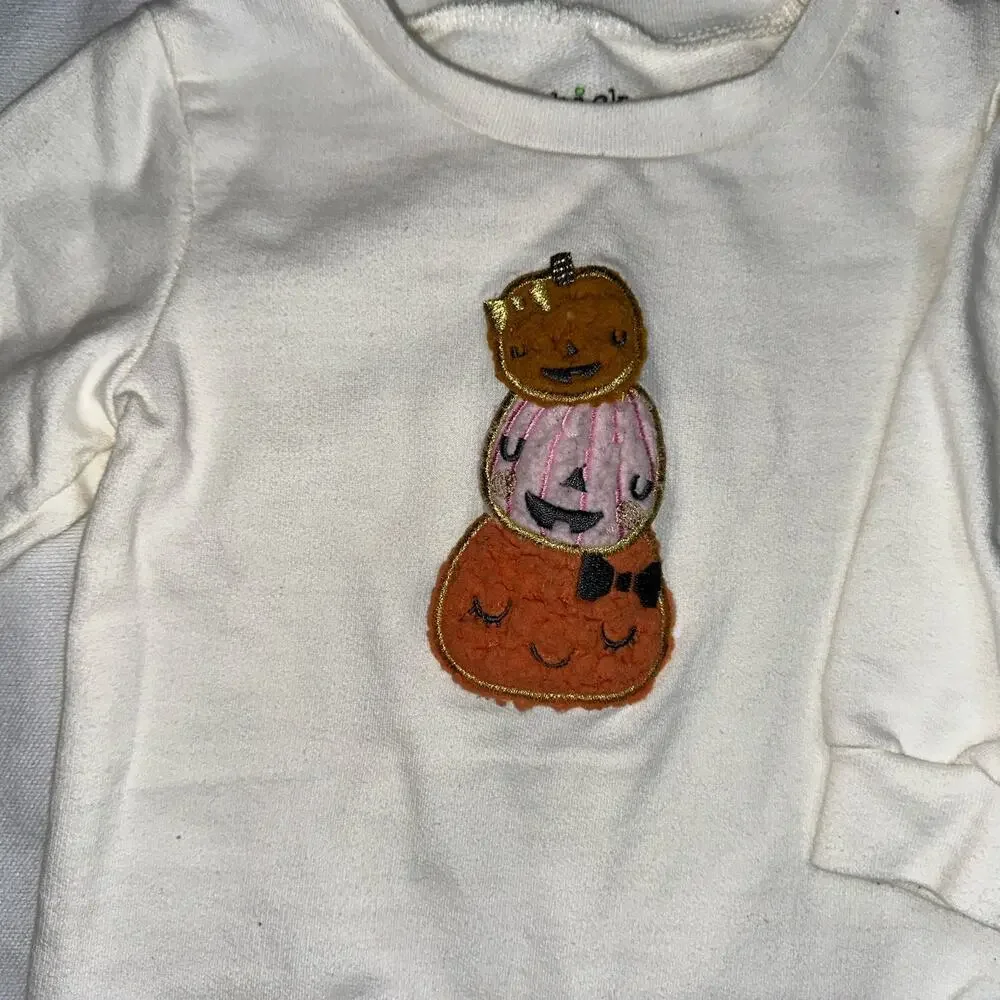 Chick Pea Baby Girls’ 2-Piece Pumpkin Outfit Set – Size 12M - Picture 4 of 7